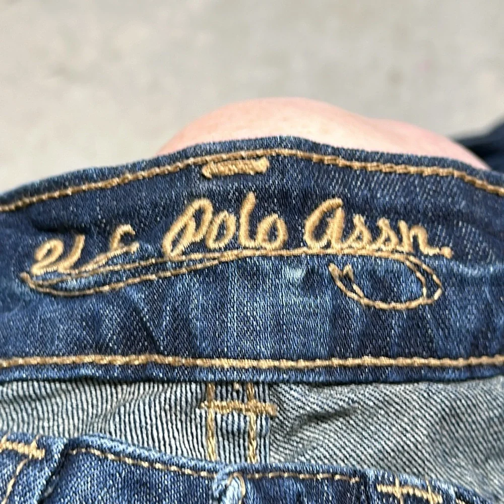 us polo assn jeans‎ size 3/4 university low rise boot cut dark denim / Box 2-60